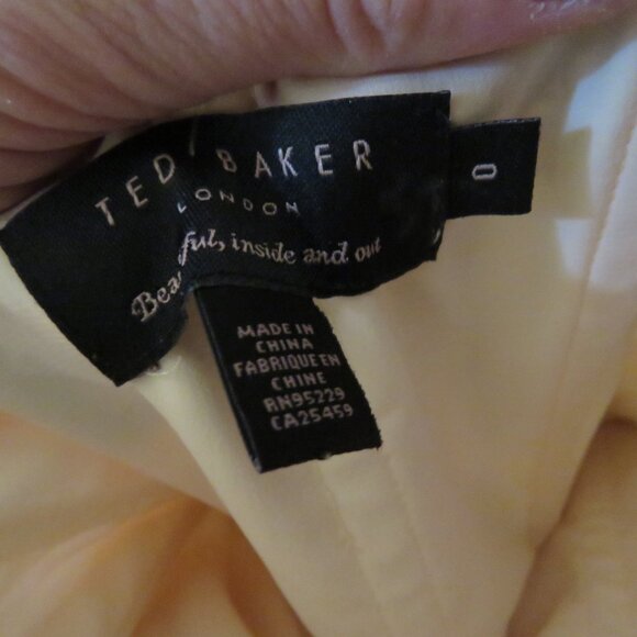 TED BAKER Aymay Opulent Bloom Floral Silk Maxi Dress Wedding - Ted Size 0 - Picture 16 of 16